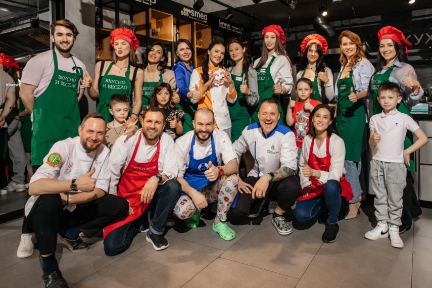 Новогодние корпоративы в кулинарной школе Кухня за кулисами